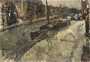George Hendrik Breitner The Prinsengracht at the Lauriergracht, Amsterdam oil painting artist